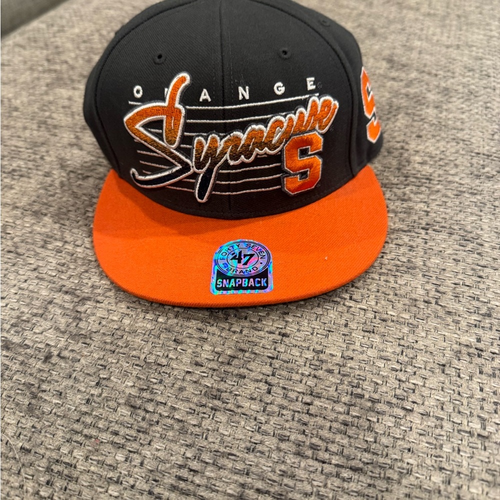 Orange Syracuse Snapback Hat